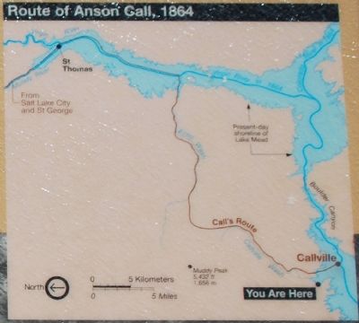 Route of Anson Gall, 1864 image. Click for full size.