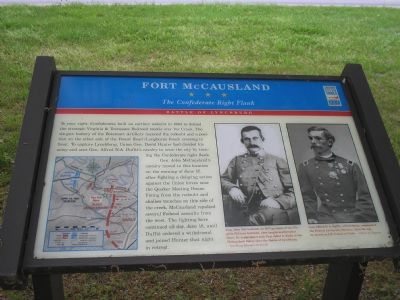 Fort McCausland - The Confederate Right Flank image. Click for full size.