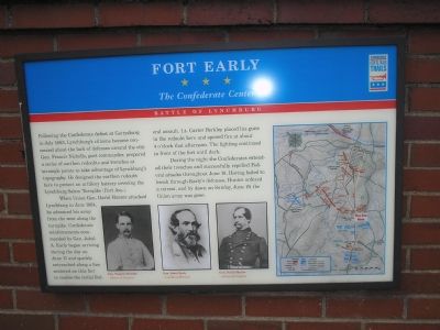 Fort Early Civil War Trails marker. Click for full size. Fort Early Civil War Trails marker image. Click for full size.