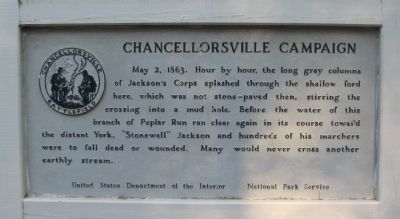 Chancellorsville Campaign Marker. Click for full size. Chancellorsville Campaign Marker image. Click for full size.