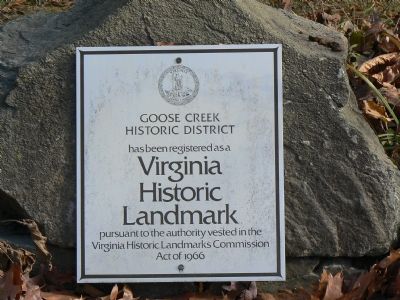 Goose Creek Historic District Marker image. Click for full size.