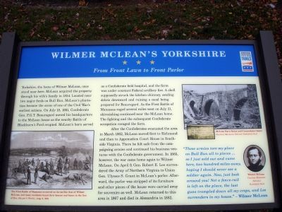Wilmer McLean's Yorkshire Marker image. Click for full size.
