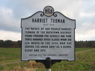 Harriett Tubman Marker image. Click for full size.