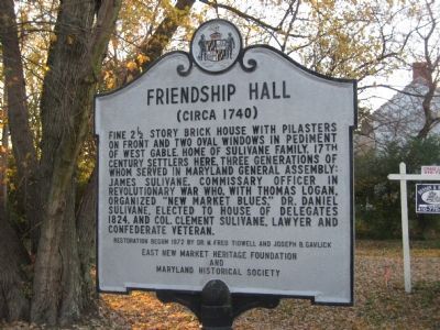 Friendship Hall Marker image. Click for full size.