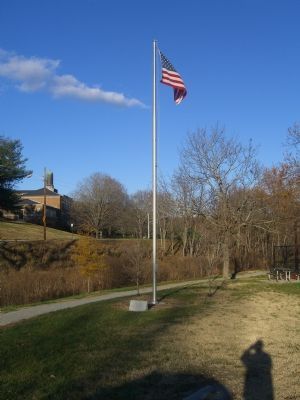 Fishburne Park Flagpole and Marker image. Click for full size.