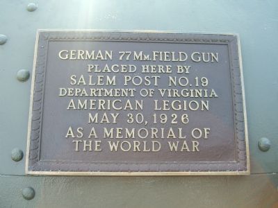 German 77 Mm. Field Gun image. Click for full size.