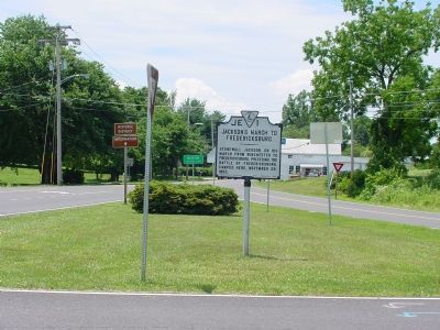 Jackson’s March to Fredericksburg Marker. Click for full size. Jackson’s March to Fredericksburg Marker image. Click for full size.