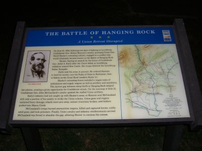 The Battle of Hanging Rock Marker image. Click for full size.
