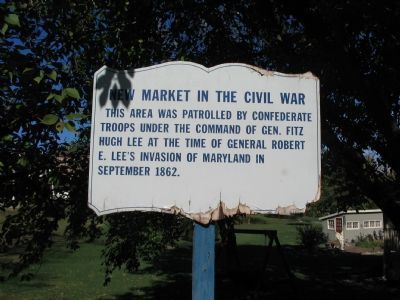 New Market in the Civil War Marker image. Click for full size.