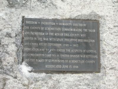 Spanish American War Soldier Marker. Click for full size. Spanish American War Soldier Marker image. Click for full size.