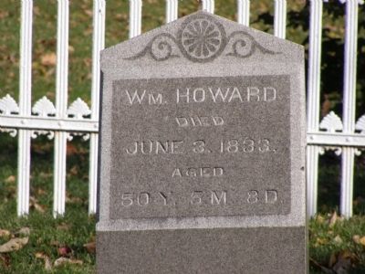 Gravestone of William Howard image. Click for full size.