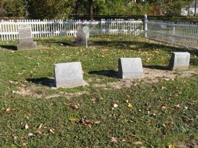 Gravestones in the Howard Cemetery image. Click for full size.