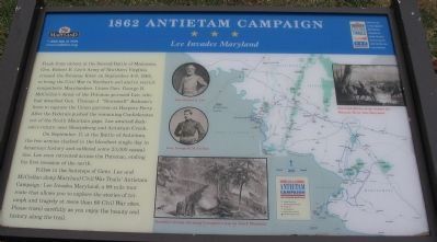 1862 Antietam Campaign Marker. Click for full size. 1862 Antietam Campaign Marker image. Click for full size.