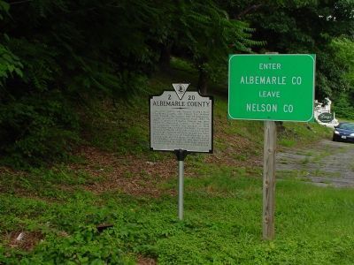 Albemarle County / Nelson County Marker image. Click for full size.