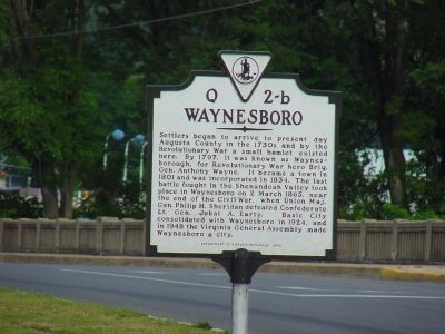 Waynesboro Marker. Click for full size. Waynesboro Marker image. Click for full size.
