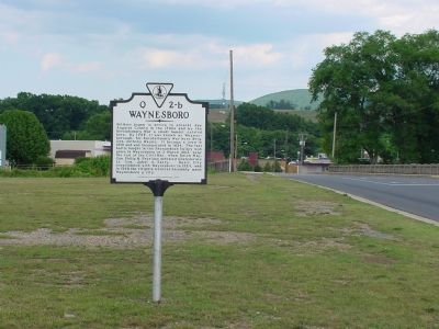 Waynesboro Marker. Click for full size. Waynesboro Marker image. Click for full size.