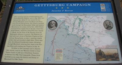 Gettysburg Campaign Marker. Click for full size. Gettysburg Campaign Marker image. Click for full size.