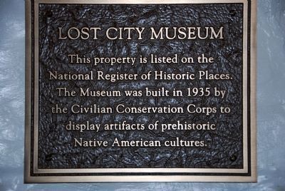 Lost City Museum Marker. Click for full size. Lost City Museum Marker image. Click for full size.