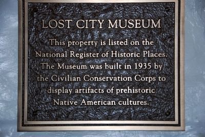 Lost City Museum Marker image. Click for full size.