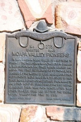 Moapa Valley Pioneers Marker image. Click for full size.