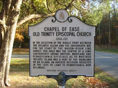 Chapel of Ease Old Trinity Episcopal Church Marker image. Click for full size.