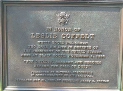 In Honor of Leslie Coffelt Marker. Click for full size. In Honor of Leslie Coffelt Marker image. Click for full size.