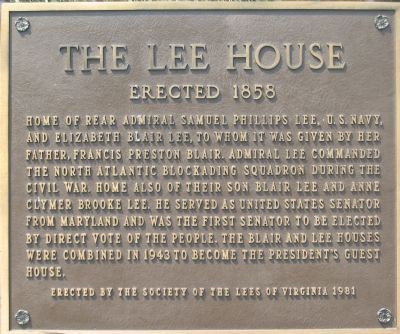 The Lee House Marker image. Click for full size.