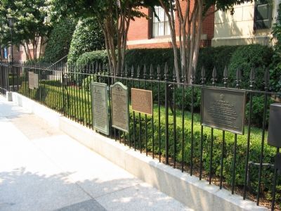 Several Markers in front of the Blair-Lee House image. Click for full size.