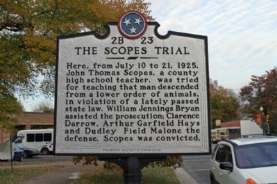 The Scopes Trial - Looking North. Click for full size. The Scopes Trial - Looking North image. Click for full size.