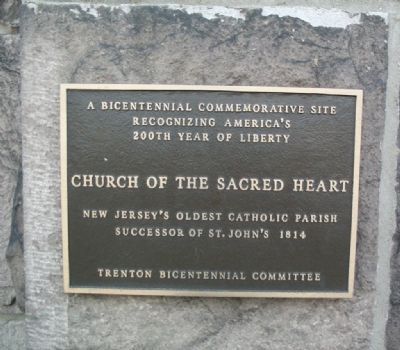 Church of the Sacred Heart Marker. Click for full size. Church of the Sacred Heart Marker image. Click for full size.