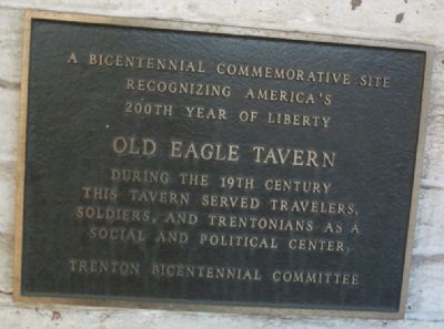 Old Eagle Tavern Marker. Click for full size. Old Eagle Tavern Marker image. Click for full size.