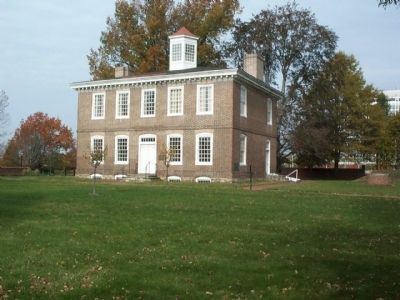 The Trent House from outside the wall.. Click for full size. The Trent House from outside the wall. image. Click for full size.