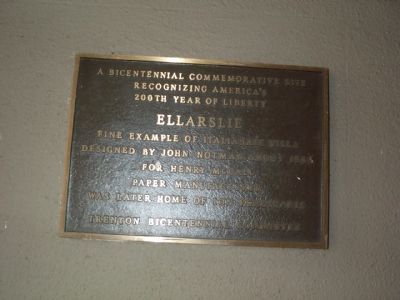 Ellarslie Marker. Click for full size. Ellarslie Marker image. Click for full size.