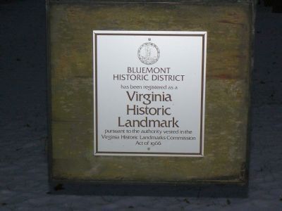 Bluemont Historic District Marker image. Click for full size.