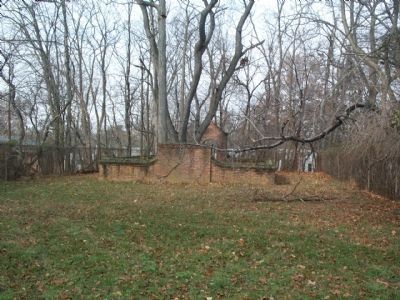 View from behing the brick enclosure. Click for full size. View from behing the brick enclosure image. Click for full size.