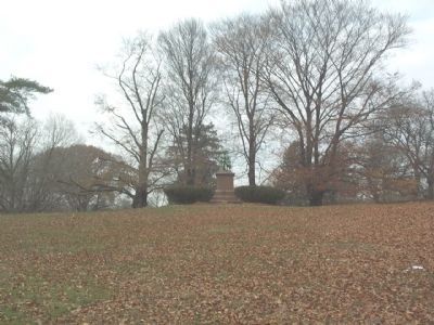 Looking up the hill at the Roebling monument.. Click for full size. Looking up the hill at the Roebling monument. image. Click for full size.