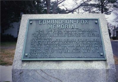 Edmundson-Fox Memorial Marker image. Click for full size.