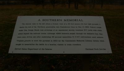 A Southern Memorial Marker. Click for full size. A Southern Memorial Marker image. Click for full size.