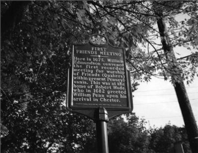 First Friends Meeting Marker image. Click for full size.