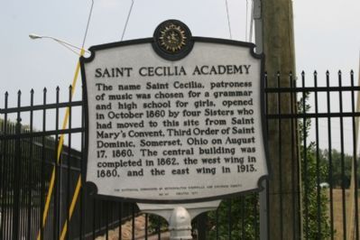 Saint Cecilia Academy Marker. Click for full size. Saint Cecilia Academy Marker image. Click for full size.