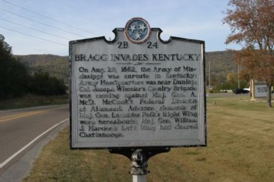 Bragg Invades Kentucky - Front image. Click for full size.