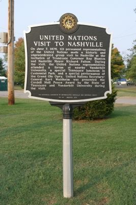 United Nations Visit To Nashville. Click for full size. United Nations Visit To Nashville image. Click for full size.