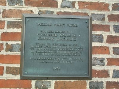 William Trent House Marker image. Click for full size.