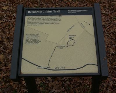 Bernard's Cabin Trail Marker image. Click for full size.