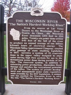 The Wisconsin River Marker image. Click for full size.