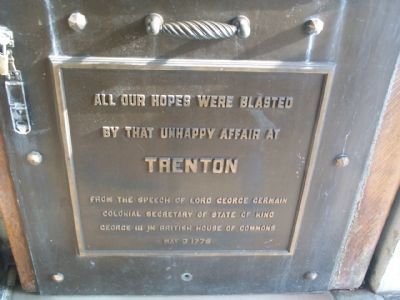 Trenton Battle Monument Marker - (Front Door) image. Click for full size.