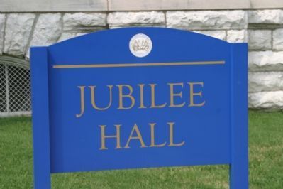 Jubilee Hall - University Signage image. Click for full size.