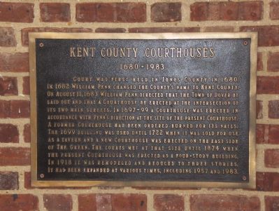 Kent County Courthouses Marker image. Click for full size.