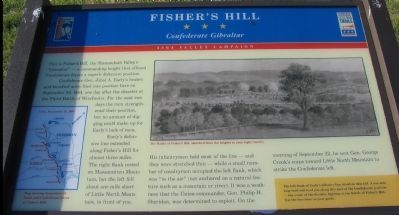 Fisher's Hill Marker image. Click for full size.