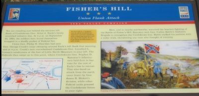 Fisher's Hill Marker image. Click for full size.